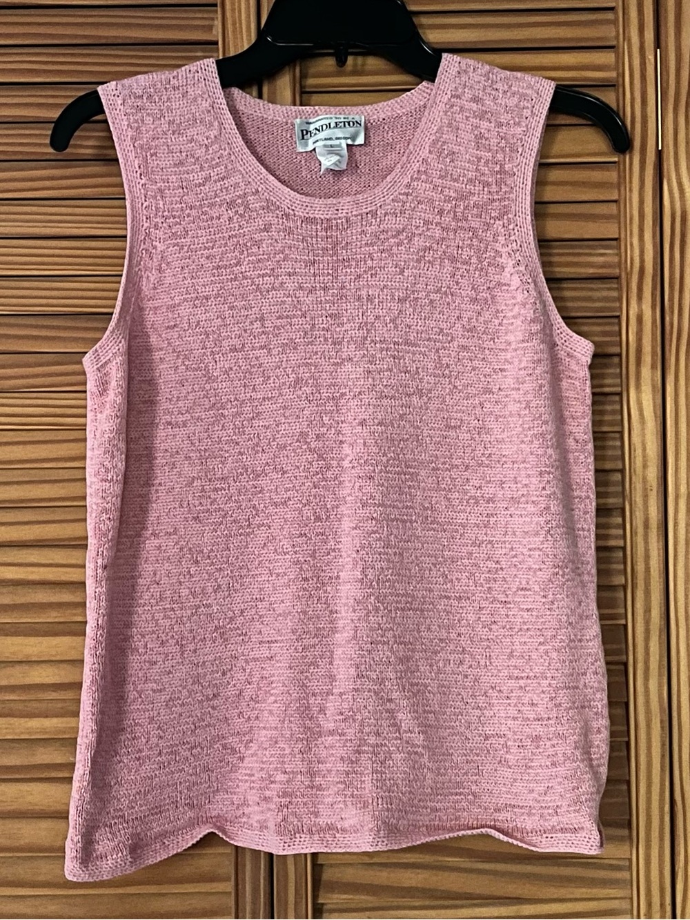 Pendleton Sleeveless Pink Large Sweater Tank
